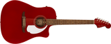 Guitarra Electroacústica Fender Redondo Player, Candy Apple Red