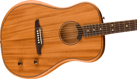 Guitarra Electroacústica Fender Highway Series Dreadnought, Rosewood, All-Mahogany