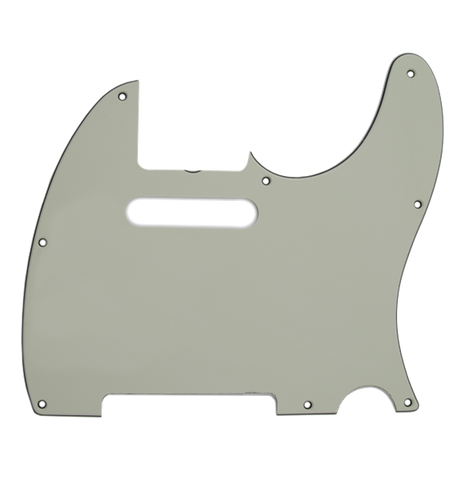 Pickguard, Telecaster, 8-Hole (Vintage-Style Pickup Mount), Mint Green, 3-Ply