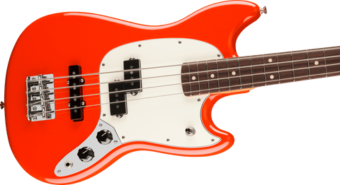 Bajo Eléctrico Fender Player II Mustang Bass PJ, Rosewood, Coral Red