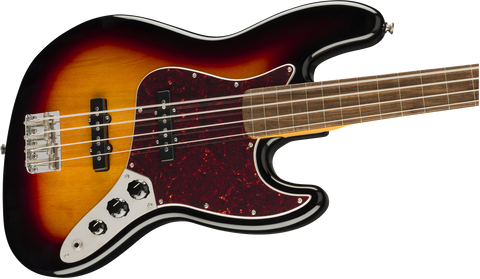 Bajo eléctrico Squier Classic Vibe '60s Jazz Bass Fretless, 3-Color Sunburst