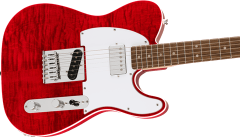 Guitarra Eléctrica Squier Affinity Series Telecaster FMT SH, Crimson Red Transparent