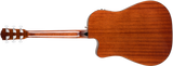 Guitarra Electroacústica Fender CD-140SCE Dreadnought, All-Mahogany, con estuche