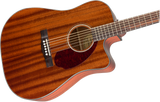 Guitarra Electroacústica Fender CD-140SCE Dreadnought, All-Mahogany, con estuche
