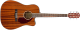 Guitarra Electroacústica Fender CD-140SCE Dreadnought, All-Mahogany, con estuche