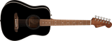 Guitarra acústica Fender California Standard Redondo Mini, con funda, Black
