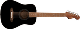 Guitarra acústica Fender California Standard Redondo Mini, con funda, Black