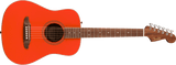 Guitarra acústica Fender California Standard Redondo Mini, con funda, Fiesta Red