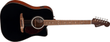 Guitarra electroacústica Fender California Deluxe Redondo CE,Black