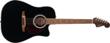 Guitarra electroacústica Fender California Deluxe Redondo CE,Black