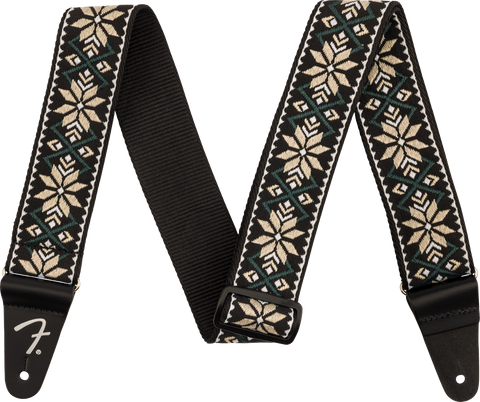 Tahalí Fender Pasadena Woven Strap, Yellow Snowflake, 2"