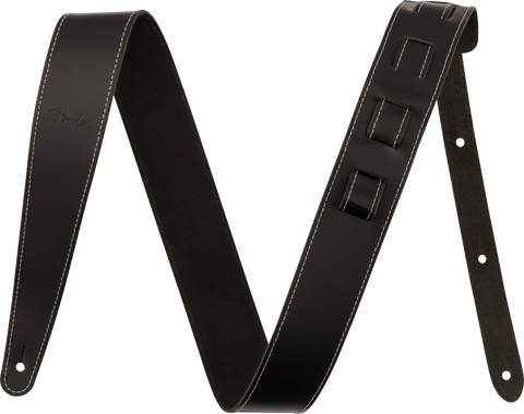 Tahali Fender 2" Essentials Leather Strap, Black