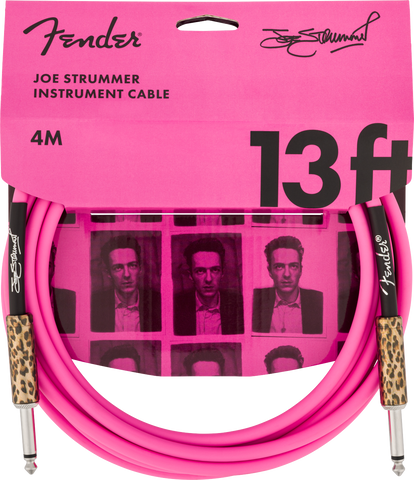 Cable Fender Joe Strummer 13' Instrument Cable, Pink Leopard