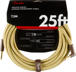 Cable Fender Deluxe Series, ángulo/ recto, 7.5m, Tweed