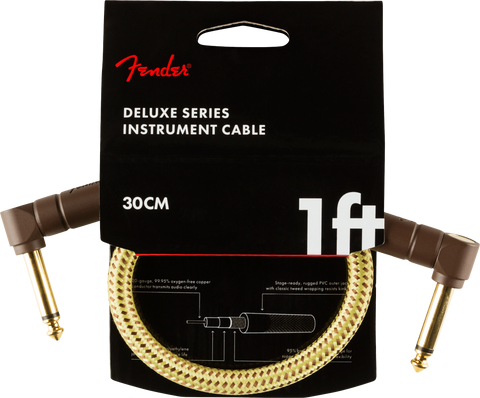 Cable Fender Deluxe Series , Angle/Angle,30cm, Tweed