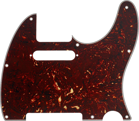 Pickguard, Telecaster 8-Hole Mount, Tortoise Shell, 4-Ply