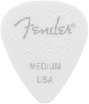 Plumillas Fender 351 Shape, White, Medium (6pzs)