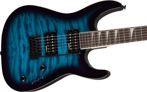 Guitarra eléctrica Jackson JS Series Dinky JS20 DKQ 2PT, Transparent Blue Burst