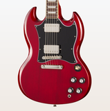 Guitarra eléctrica Epiphone SG standard, cherry, incluye funda
