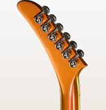 Guitarra eléctrica Epiphone Futura Explorer Custom, Firestorm Shift, con funda