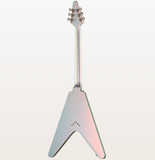 Guitarra eléctrica Epiphone Futura Flying V Custom, Quicksilver Shift, con funda