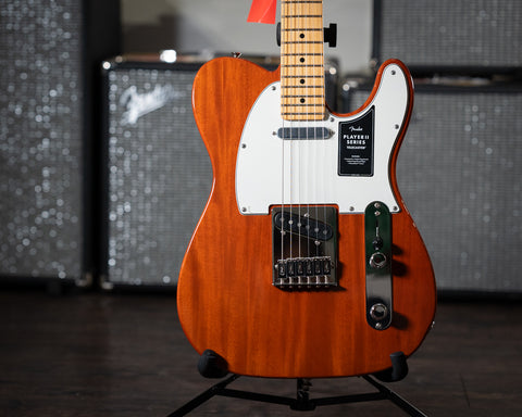 Guitarra Eléctrica Fender Player II Telecaster, Maple, Mocha (Chambered Mahogany)