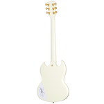 Guitarra Eléctrica Epiphone Les Paul SG Custom con Maestro Vibrola, Classic White, Inspired by Gibson Custom