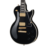 Guitarra eléctrica Epiphone Les Paul Custom, Ebony, incluye funda