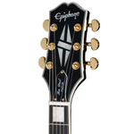 Guitarra eléctrica Epiphone Les Paul Custom, Ebony, incluye funda