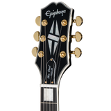Guitarra eléctrica Epiphone Les Paul Custom, Ebony, incluye funda