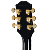 Guitarra eléctrica Epiphone Les Paul Custom, Ebony, incluye funda