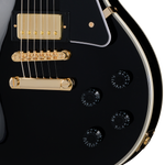 Guitarra eléctrica Epiphone Les Paul Custom, Ebony, incluye funda