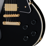 Guitarra eléctrica Epiphone Les Paul Custom, Ebony, incluye funda