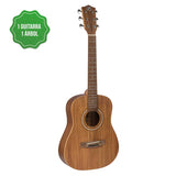 Guitarra Acústica Bamboo Baby Koa 34" Incluye Funda Acolchada