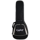 Guitarra eléctrica Epiphone Les Paul Custom, Ebony, incluye funda