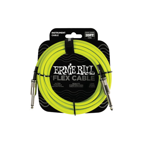 Cable Ernie Ball Flex, verde, 3m