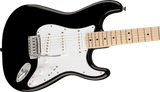 Guitarra Eléctrica Squier Affinity Series Stratocaster, Maple Fingerboard, White Pickguard, Black