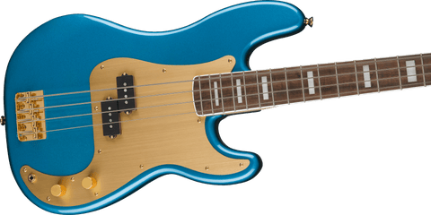 Bajo Eléctrico Squier 40th Anniversary Precision Bass, Gold Edition, Lake Placid Blue