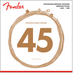 Cuerdas Fender 7060 Acoustic Bass Strings, Phosphor Bronze, .45-.100 Gauges