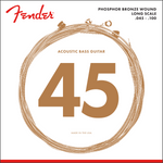 Cuerdas Fender 8060 Acoustic Bass Strings, Phosphor Bronze, Long Scale, .45-.100 Gauges