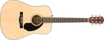 Paquete de Guitarra Acústica Fender CD-60S Dread Pack V2, Nat Wn