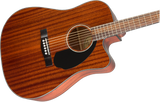 Guitarra Electroacústica Fender CD-60SCE Dreadnought, Walnut Fingerboard, All-Mahogany