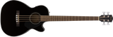 Bajo Electroacústico Fender CB-60SCE Bass, Laurel Fingerboard, Black