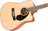 Guitarra Electroacústica Fender CD-60SCE Dreadnought 12-string, Natural