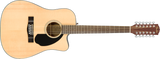 Guitarra Electroacústica Fender CD-60SCE Dreadnought 12-string, Natural
