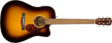 Guitarra Electroacústica Fender CD-140SCE Dreadnought, Sunburst con Estuche