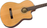 Guitarra Electroacústica Fender CN-140SCE Nylon Thinline, Natural w/Case