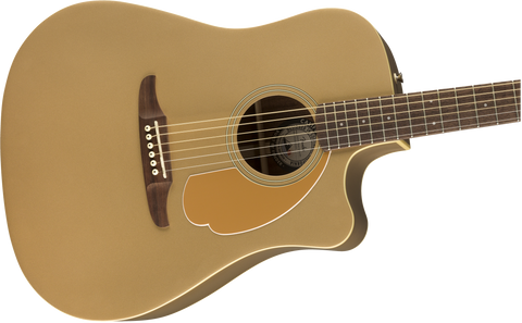 Guitarra Electroacústica Fender Redondo Player, Walnut Fingerboard, Bronze Satin