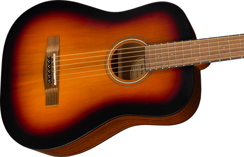Guitarra Acustica FA-15 escala 3/4 ,con funda, Walnut Fingerboard, Sunburst