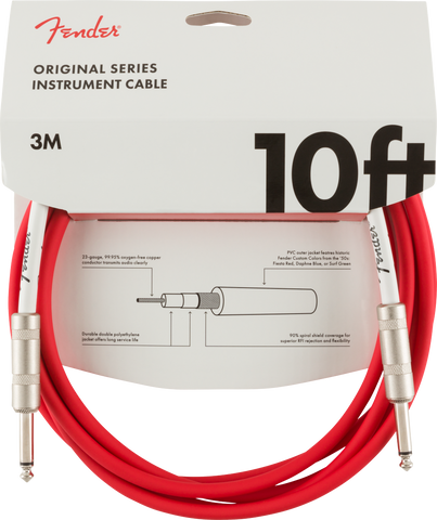 Original Series Instrument Cable, 10', Fiesta Red (3m)